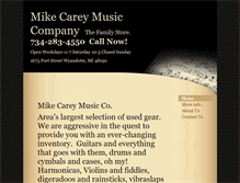 Tablet Screenshot of mikecareymusic.net